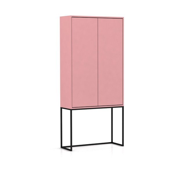 Ružová skrinka 75x164,5 cm Lennon – Really Nice Things-image-2