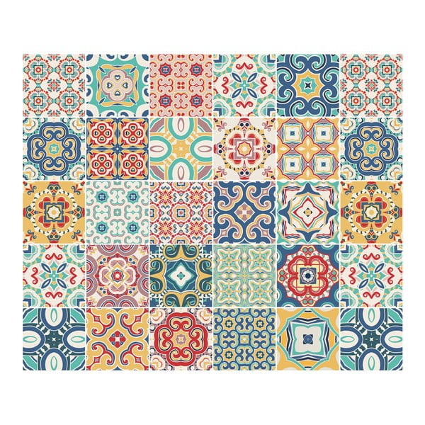 Sada 30 nástenných samolepiek Ambiance Jaheľ, 10 x 10 cm-image-3