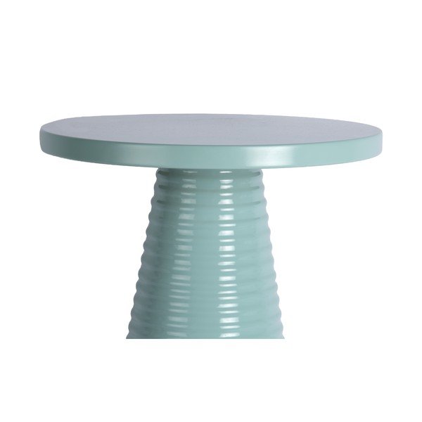 Kovový okrúhly odkladací stolík ø 40 cm Catania Ribbed – Leitmotiv-image-2