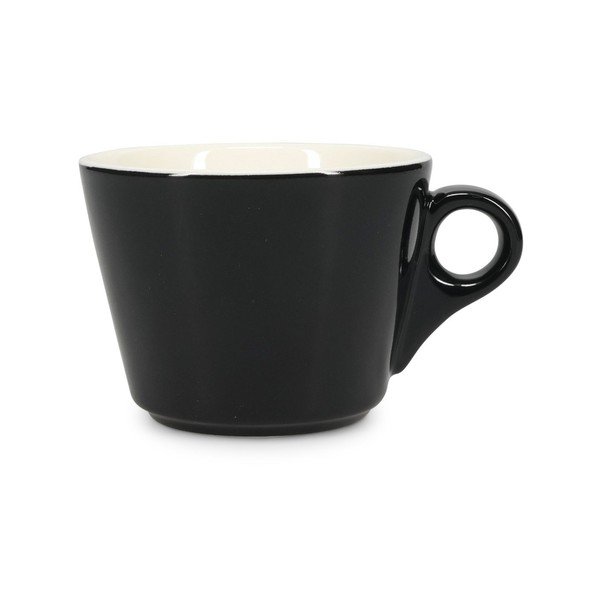 Čierna porcelánová šálka na cappuccino 160 ml Barista – BonBistro