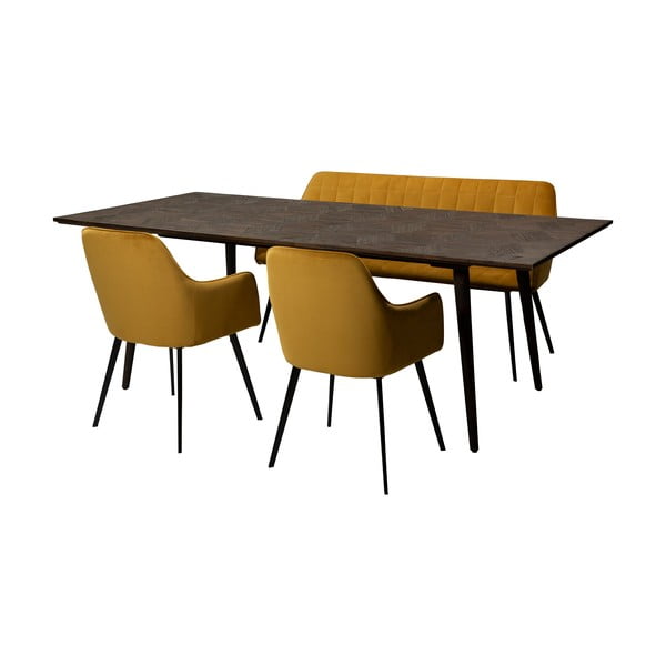 Jedálenský stôl v dekore brestu 100x220 cm Diamond – DAN-FORM Denmark-image-4