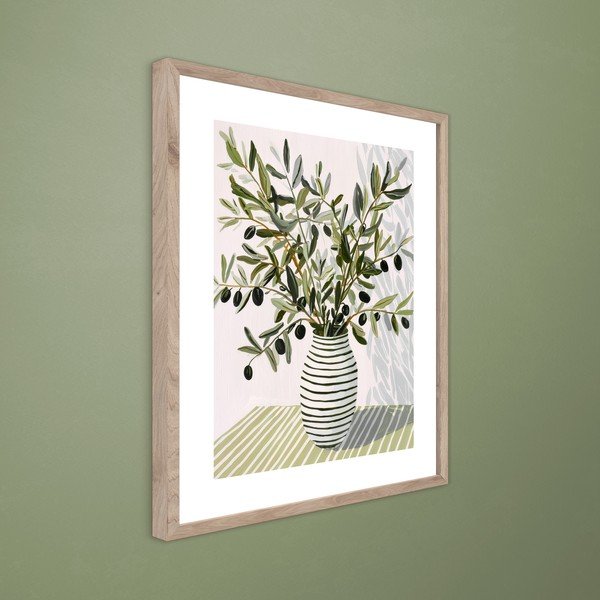 Tlačený obraz s rámom 40x50 cm Olive Bunch II – Styler-image-3