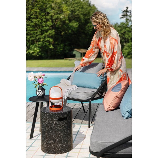 Čierna dvojmiestna záhradná pohovka Bonami Selection North-image-2