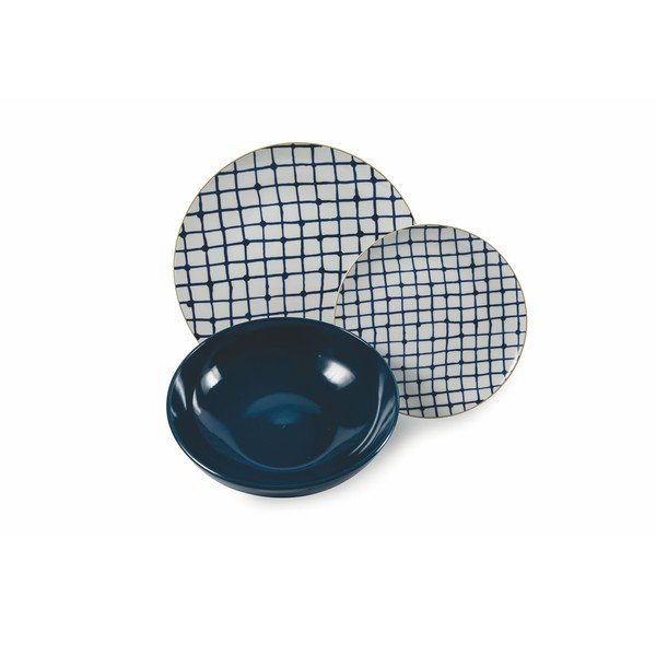 18-dielna súprava riadu z porcelánu a kameniny VDE Tivoli 1996 Blue Masai-image-3