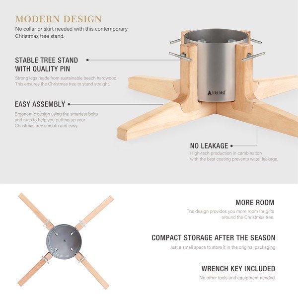 Stojan na vianočný stromček Tree Nest Rustic-image-3