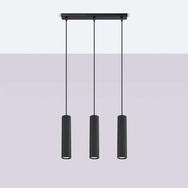 Čierne závesné svietidlo Gleam – Sollux-image-3