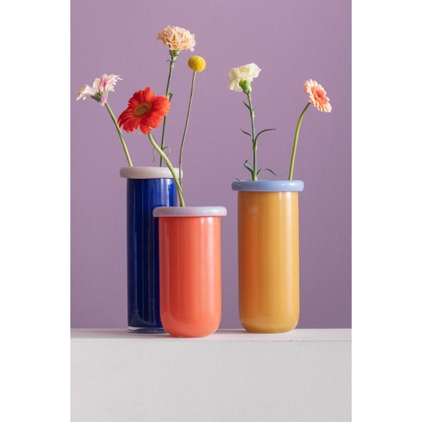 Oranžová sklenená váza (výška  25 cm) Plegado  – PT LIVING-image-1