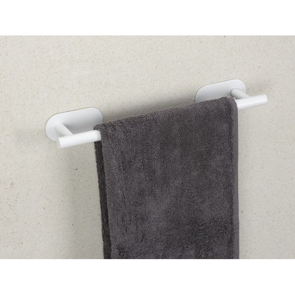 Biely samodržiaci držiak na uteráky z nehrdzavejúcej ocele Orea Uno – Wenko-image-1