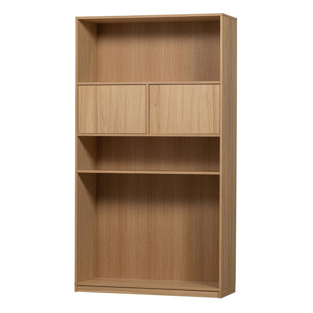 E-shop Modulárna knižnica v dekore duba v prírodnej farbe 110x199 cm Modulair – vtwonen