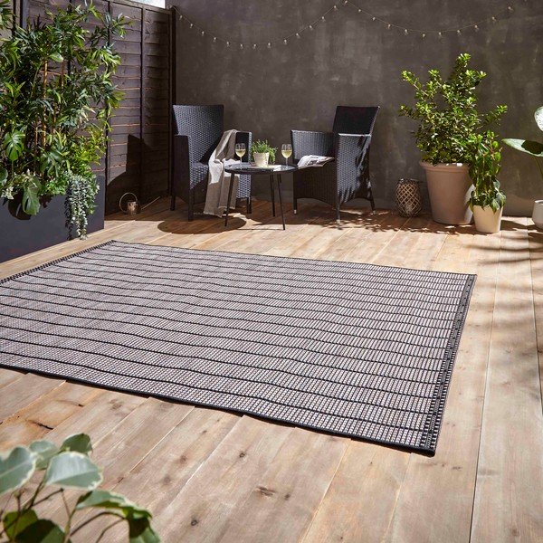 Tmavosivý vonkajší koberec 120x170 cm Santa Monica – Think Rugs-image-2