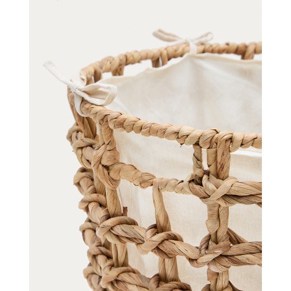 Košíky v súprave 2 ks z vodného hyacintu ø 38x38 cm Dilam – Kave Home-image-3