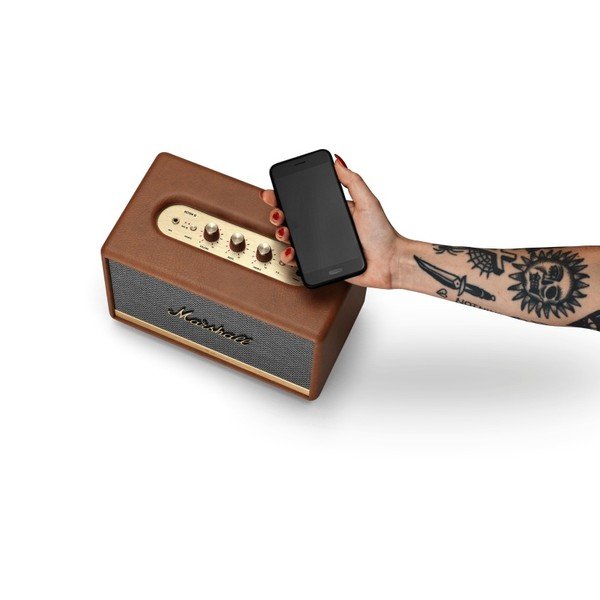 Hnedý reproduktor s Bluetooth pripojením Marshall Acton II-image-3