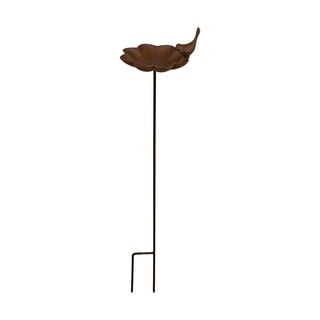 Liatinová fontánka s pitnou vodou pre vtáčiky so zápichom Esschert Design, výška 91 cm