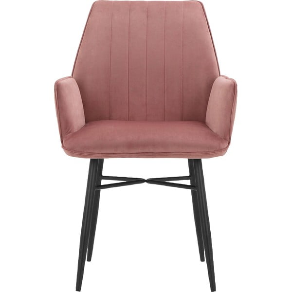 Svetloružové čalúnené jedálenské kreslá v súprave 2 ks Anzo – Støraa-image-2