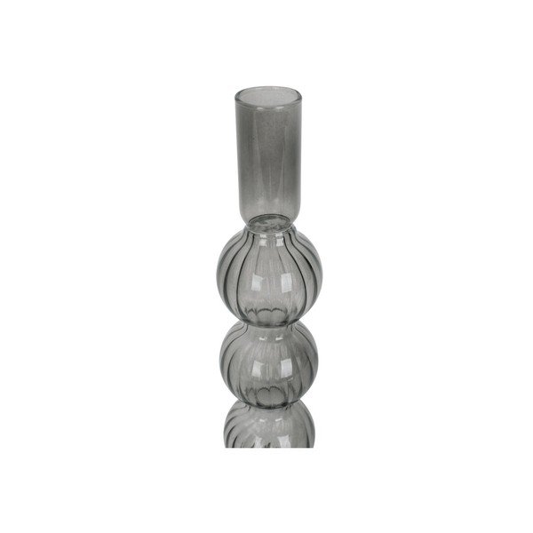 Sivý sklenený svietnik PT LIVING Bubbles-image-2