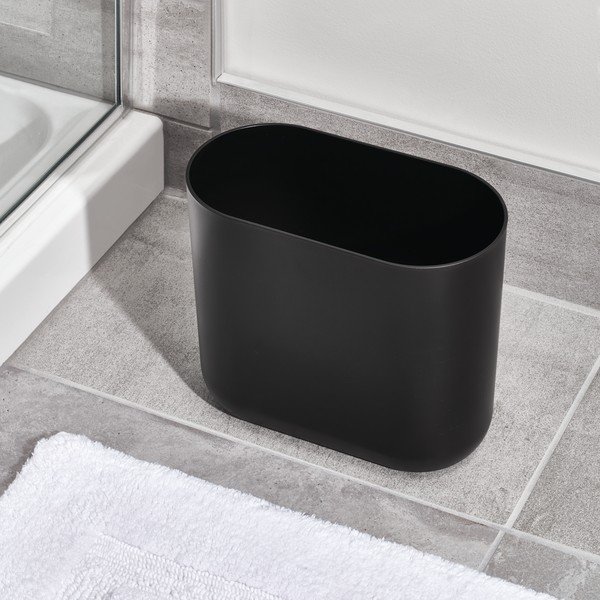 Čierny odpadkový kôš iDesign Cade, 6,5 l-image-1