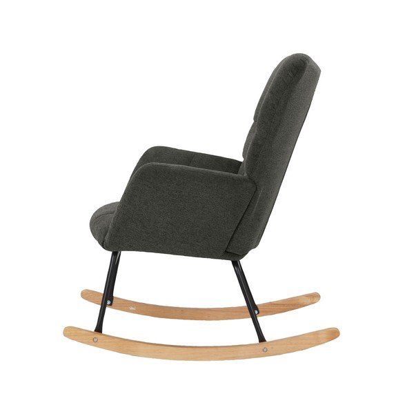 Tmavosivé hojdacie kreslo Elza – Støraa-image-3