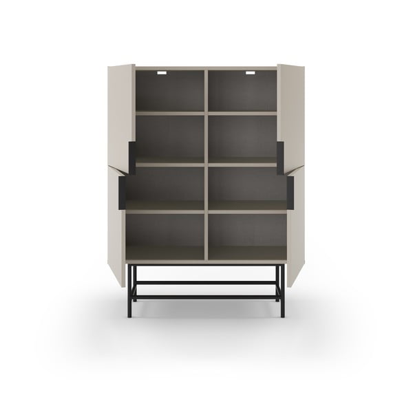 Krémová skrinka 100x128 cm Eldia – Marckeric-image-2