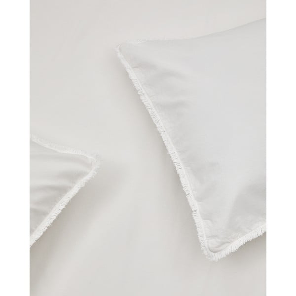 Krémové predĺžené obliečky na dvojlôžko z bavlneného perkálu 240x220 cm Sifinia – Kave Home-image-1