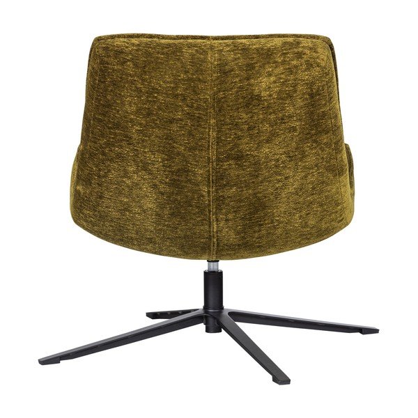 Zelené otočné ženilkové kreslo Maudi – WOOOD-image-4