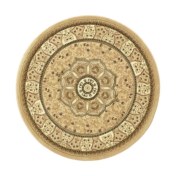 Béžový okrúhly koberec ø 150 cm Heritage – Think Rugs