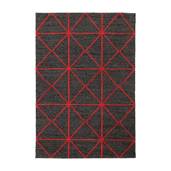 Čierno-červený koberec Asiatic Carpets Prism, 160 x 230 cm