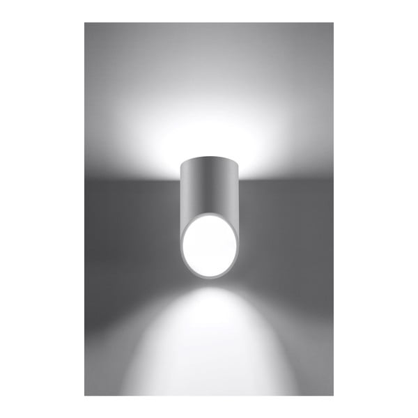 Biele nástenné svietidlo Sollux Nixon, dĺžka 20 cm-image-3