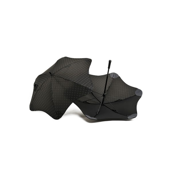Vysoko odolný dáždnik Blunt Mini+ s reflexnným poťahom, čierny