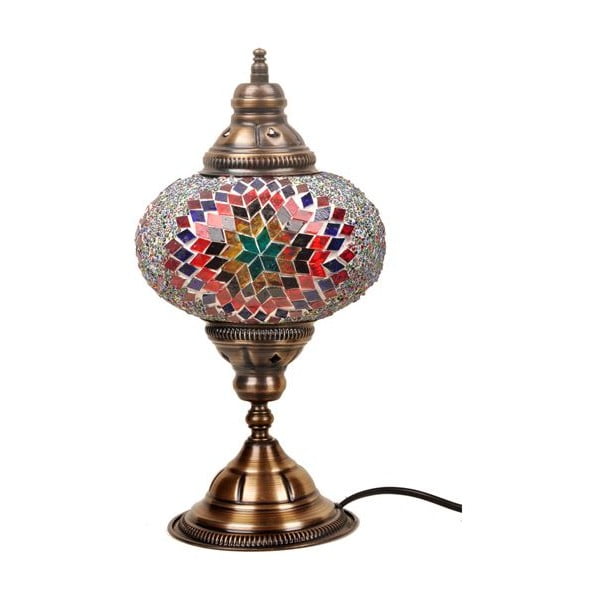 Sklenená ručne vyrobená lampa Persefona, ⌀ 17 cm