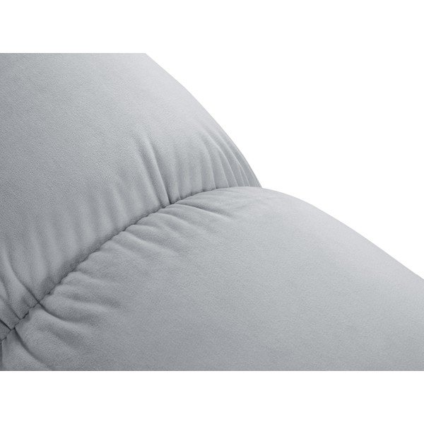 Svetlomodrá zamatová podnožka Bellis – Micadoni Home-image-1