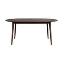 Tmavohnedý rozkladací jedálenský stôl z dubového dreva 105x170 cm Tyler – Rowico