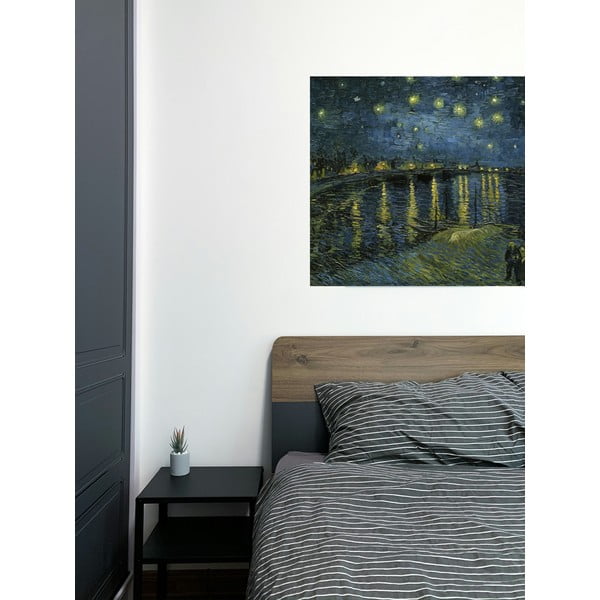 Obraz - 90x70 cm reprodukcia The Starry Night, Vincent van Gogh – Fedkolor-image-1