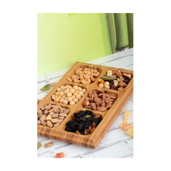 Bambusová servírovacia tácka na sušienky Kutahya Cookies