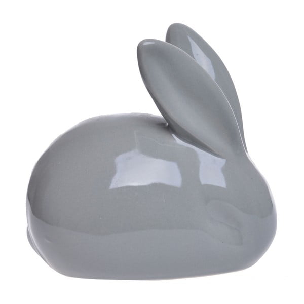 Sivá keramická dekoratívna soška Ewax Bunny Bundle