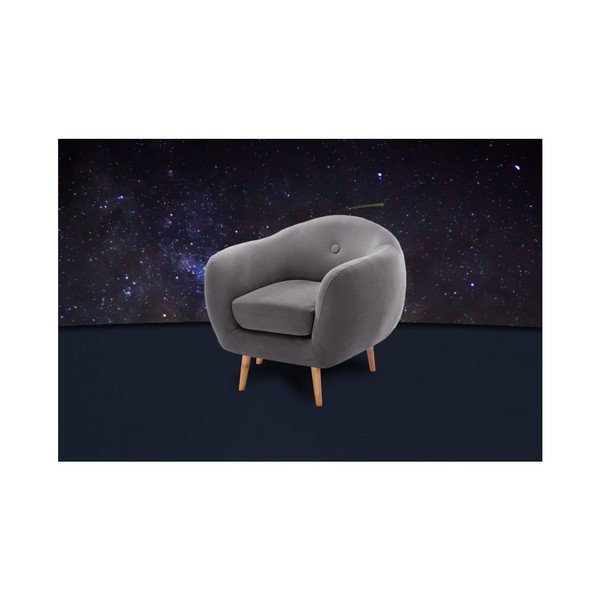 Tmavosivé kreslo Scandi by Stella Cadente Maison-image-3