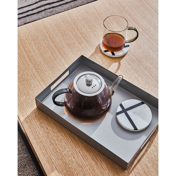 Konferenčný stolík s doskou v dubovom dekore 80x80 cm Yona - Kave Home-image-3