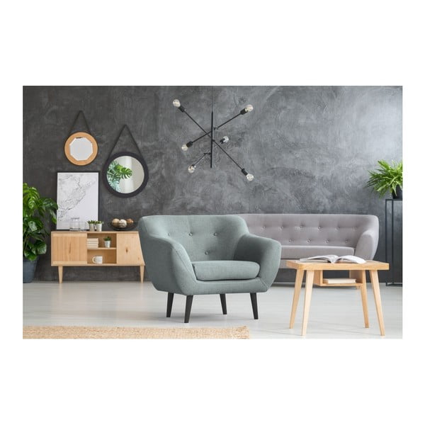 Mätovozelené kreslo Mazzini Sofas Piemont-image-4