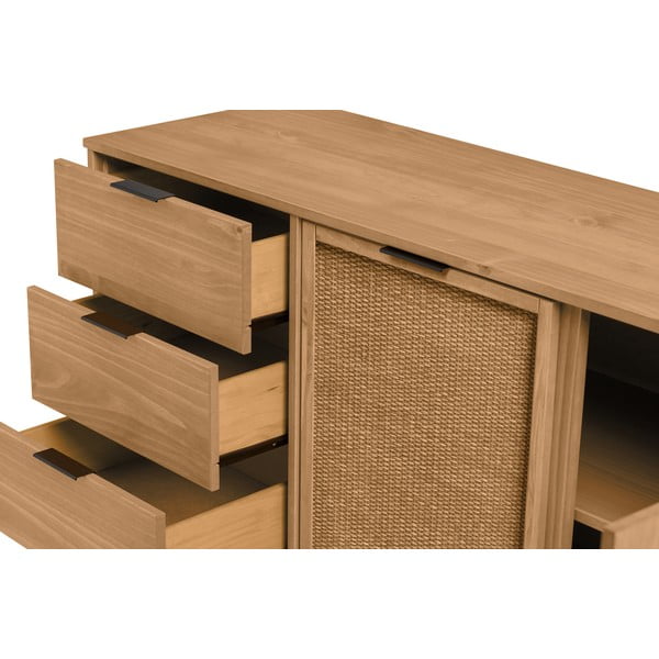 Komoda z borovicového dreva 130x80 cm Natasha – Marckeric-image-3