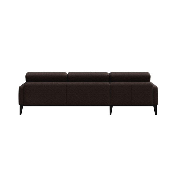 Hnedá rohová pohovka MESONICA Musso Tufted, pravý roh-image-3