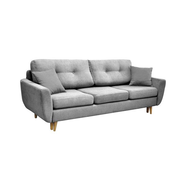 Sivá rozkladacia pohovka so svetlými nohami Mazzini Sofas Roso-image-3