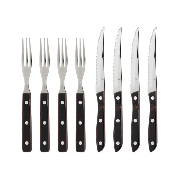 Čierny/v striebornej farbe antikoro príbor 8 ks Old Farmer Classic – Gense