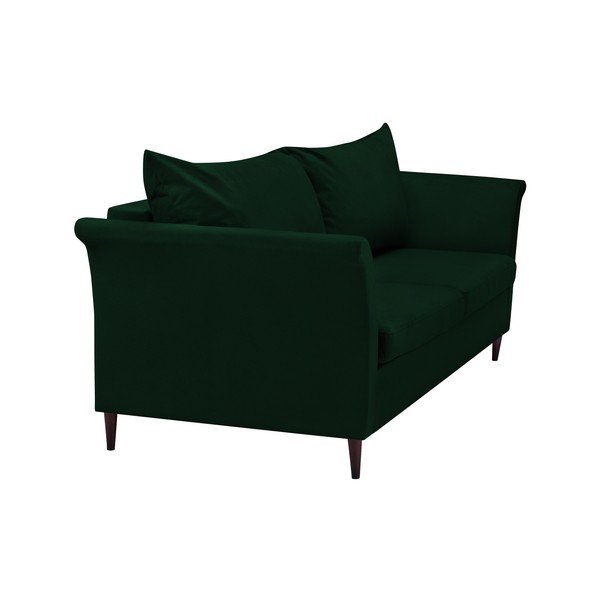 Zelená rozkladacia pohovka s úložným priestorom Mazzini Sofas Pivoine-image-3