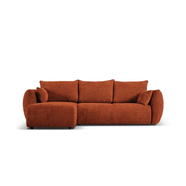 Oranžová rohová pohovka (ľavý roh) Matera – Cosmopolitan Design