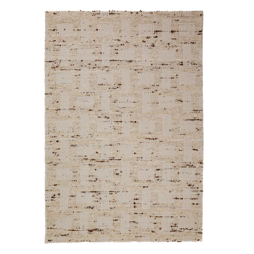 E-shop Ručne tkaný koberec s prímesou vlny v prírodnej farbe 140x200 cm Rova Blend – Flair Rugs