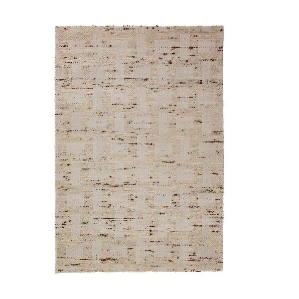 Ručne tkaný koberec s prímesou vlny v prírodnej farbe 140x200 cm Rova Blend – Flair Rugs