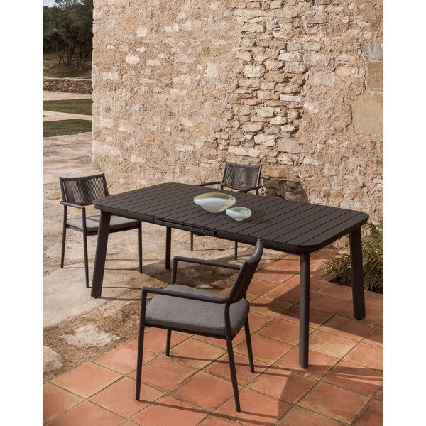 Kovový záhradný jedálenský stôl 100x185 cm Izola – Kave Home-image-2