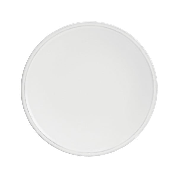 Biely kameninový dezertný tanier Ego Dekor Friso, ⌀ 22 cm