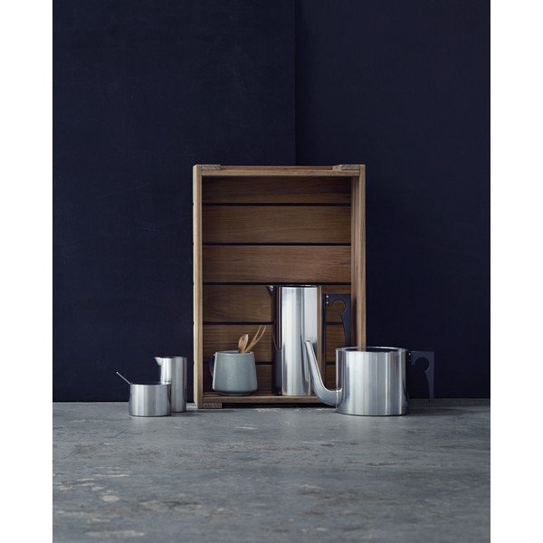 Kanvica na čaj z nehrdzavejúcej ocele v striebornej farbe 1,25 l Arne Jacobsen – Stelton-image-2