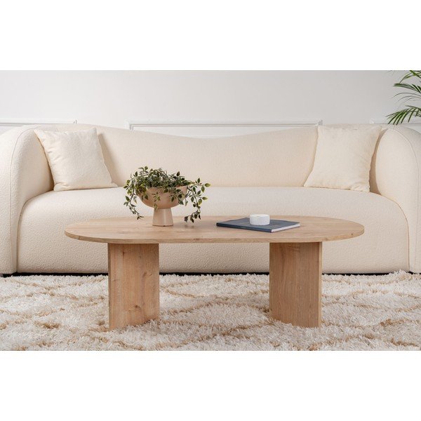 Konferenčný stolík v dekore duba v prírodnej farbe 60x119 cm Sable – Kalune Design-image-3