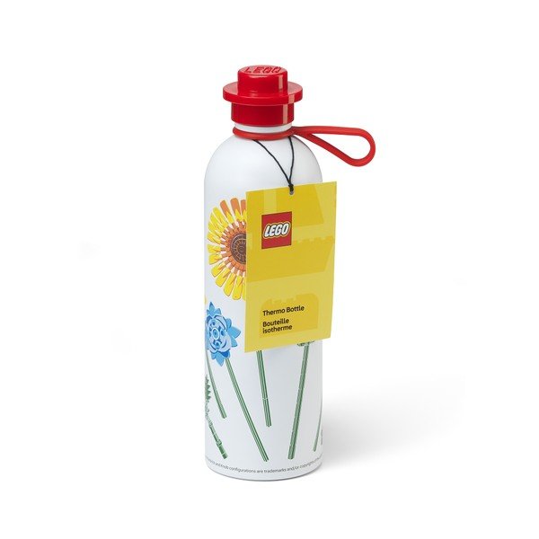 Červená/biela kovová detská termoska 560 ml Botanicals – LEGO®-image-1